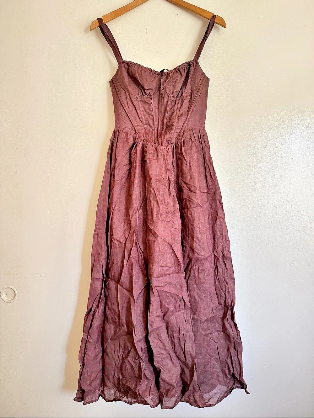 BARDOT SLIP DRESS Strappy Maxi Dress in Purple Size XS NWT